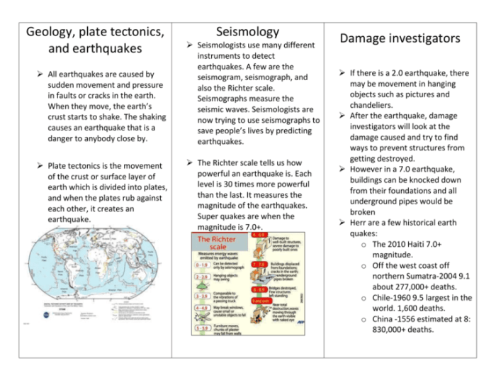 Tectonic quizzes