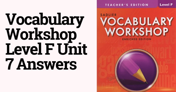 Vocabulary workshop level f unit 9