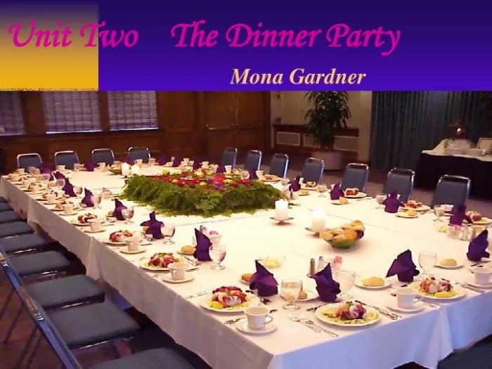 The dinner party by mona gardner